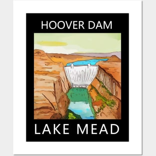Hoover Dam Lake Mead Posters and Art